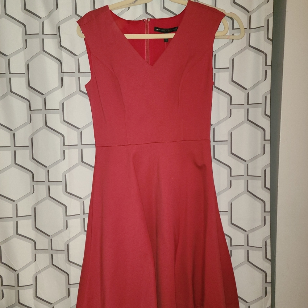 NWT size 4 WHBM red a-line dress